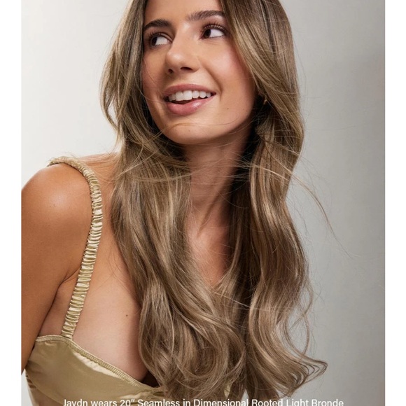 NEW LUXY  light bronde human hair clip in seamless extensions $275 160g - Picture 6 of 14